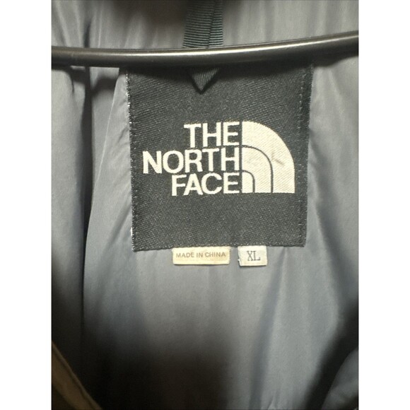 Vintage The North Face Goose Down Coat Jacket XL Beige Full Zip and botton - Picture 2 of 14